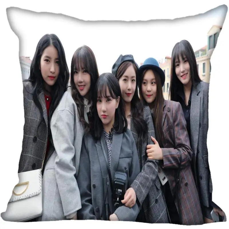 7 Корейский Поп GFRIEND печатные квадратные шелковые атласные наволочки 35x35 см, 40x40 см с одной стороны напечатано настроить ваше изображение подарок - Цвет: 7