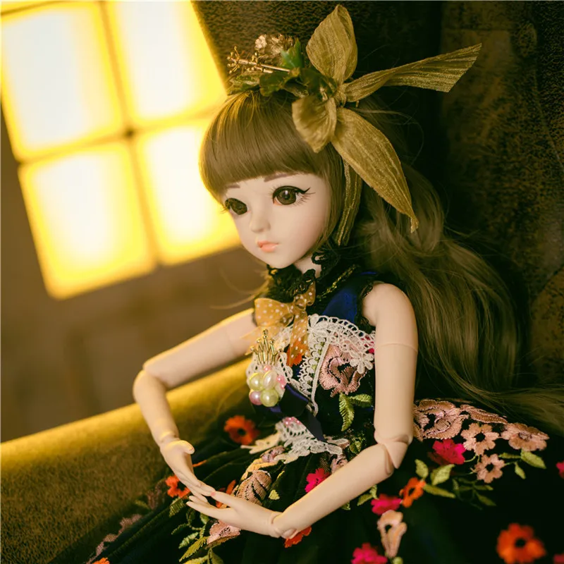 60 см BJD куклы новое поступление Reborn с наряд элегантное платье парики обувь шляпа