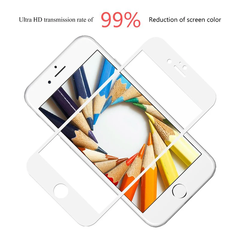 Чехол для Iphone 7, 8 Plus, 7 plus, 8 plus, полное покрытие, закаленное стекло для Apple, Iphone7, Iphone8, I Phone, Iphon, защита экрана