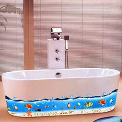 Подводная лодка Красивые стикеры на обои дизайн забавные наклейки для туалета