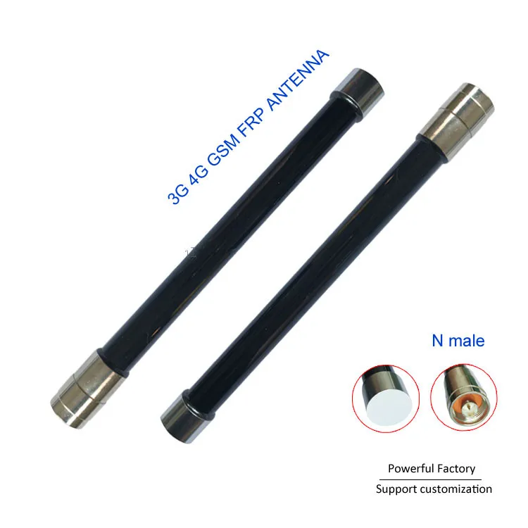 GSM GPRS 2.4G Wifi Omni 4G Fiberglass Antenna  Base Station Outdoor 8dBi N Male