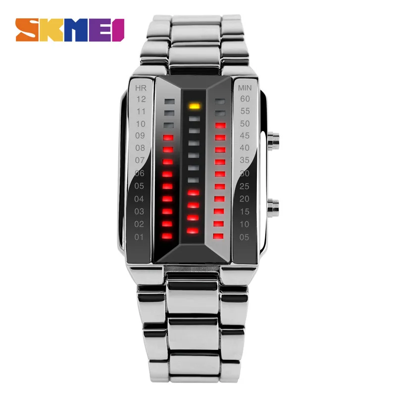 Couple Fashion Creative Watch Men Women Luxury Brand Stainless Steel Sport Digital Wristwatch Waterproof Relogio Masculino | Наручные