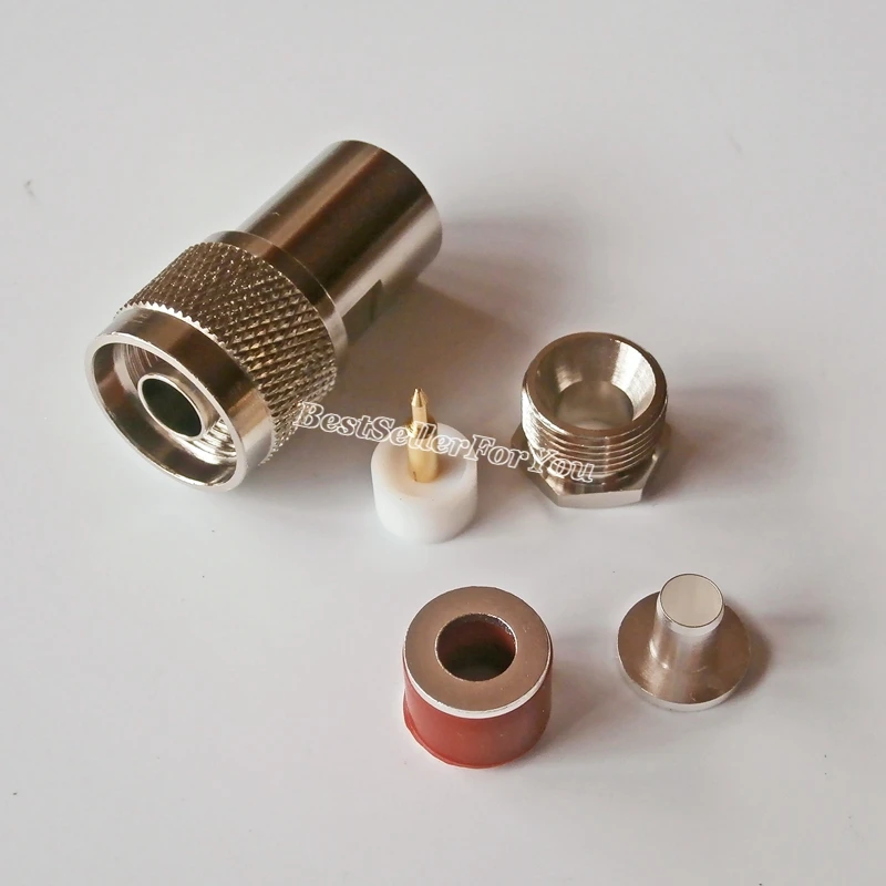 10 шт. N штекер зажим для RG5 RG6 5D FB LMR300 RF Кабельный разъем|clamp connector|clamps forclamping clamp |