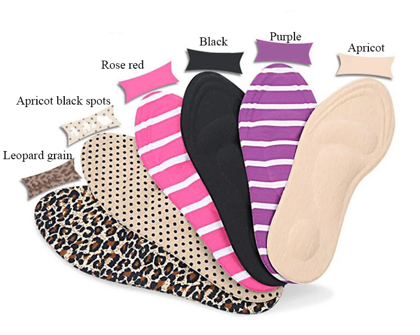 

KNCOKAR 1Pair 3D Sponge Soft Insole Arch Support Orthotic Comfortable Massage High Heels Sponge Anti Pain Shoe Insoles Cushions