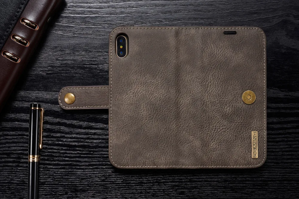 DG. MING кожаный чехол для Apple iphone X, чехол для Coque iphone X, чехол-книжка, кошелек, чехол для телефона s для Apple X iphone X
