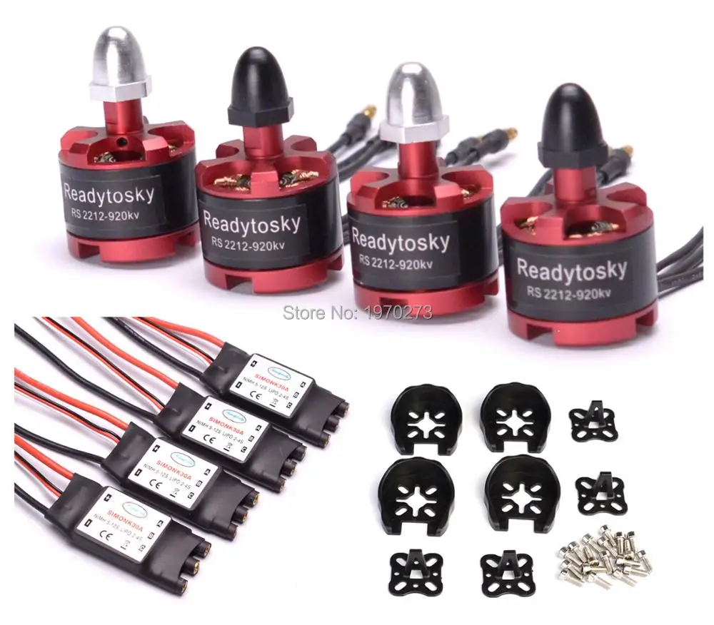 2212 920KV CW / CCW бесщеточный двигатель + 30A Simonk ESC крышка двигателя для F450 F550 S550 X525
