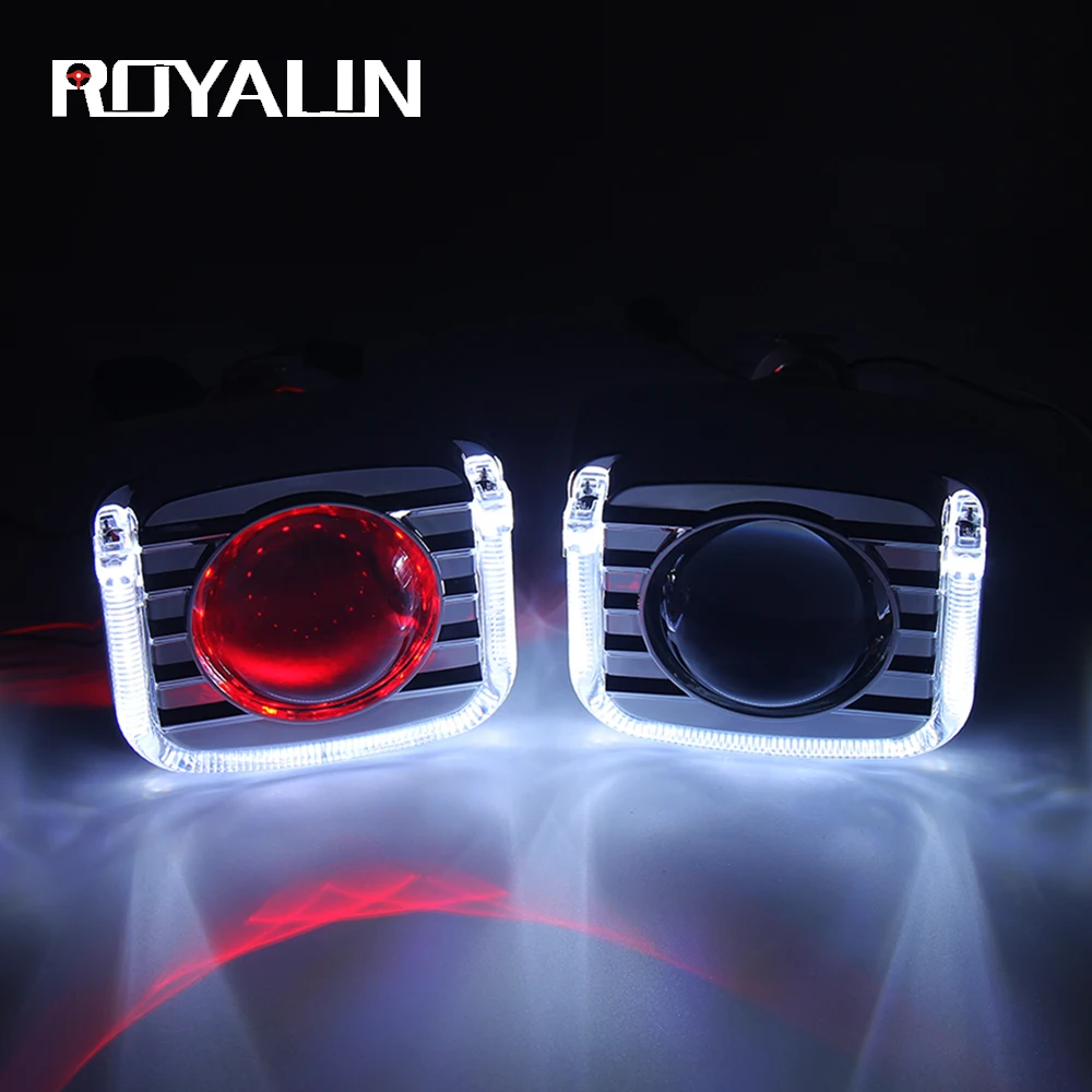 ROYALIN светодиодный Bi Xenon H1 прожектор фара 3 0 полностью металлический объектив