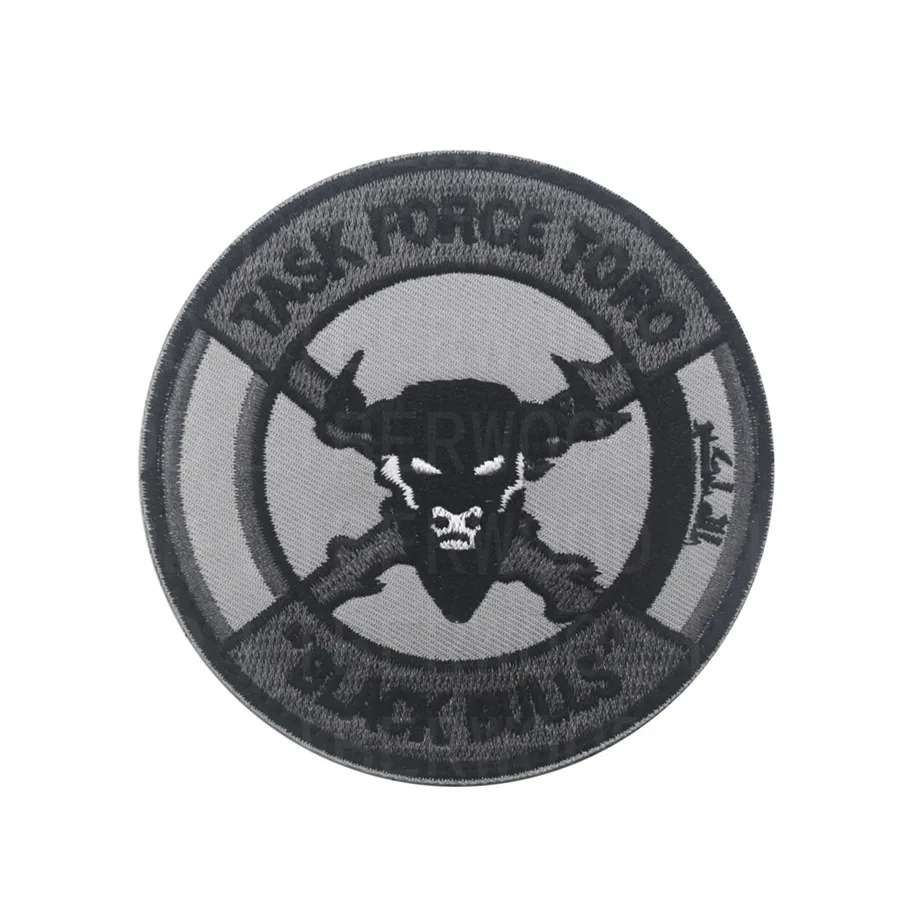 Военная нашивка с вышивкой из ткани крючком и петлей|Заплатки| |