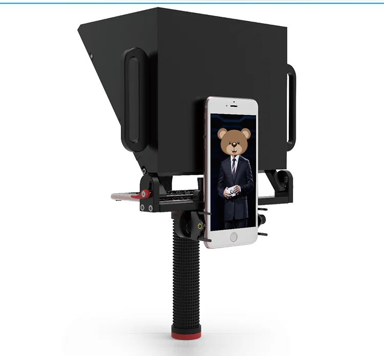 Телефон Teleprompter для 4-7 дюймов смартфон съемка советы для живого интервью короткий видеозахвата Teleprompter