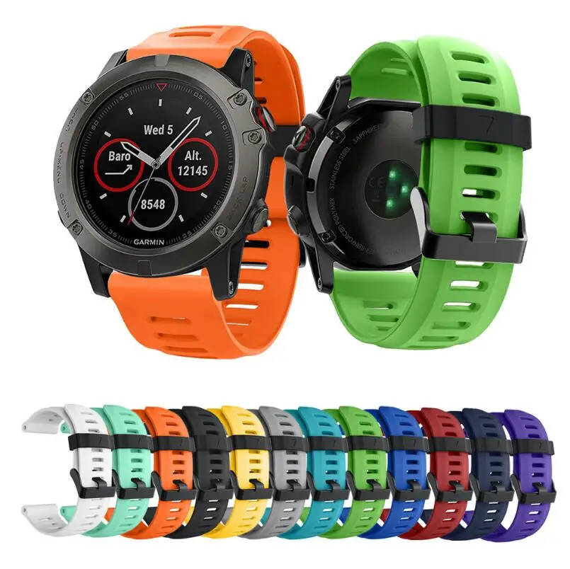 KINGBEIKE спортивный силиконовый ремешок для Garmin Fenix 5X/3/3HR 26 мм ширина мягкий группа