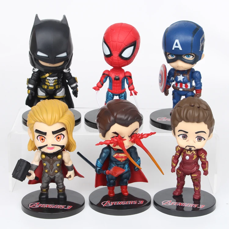 Экшн фигурки Marvel Мстители 4: финал Супермен Бэтмен Капитан Америка рейтеон