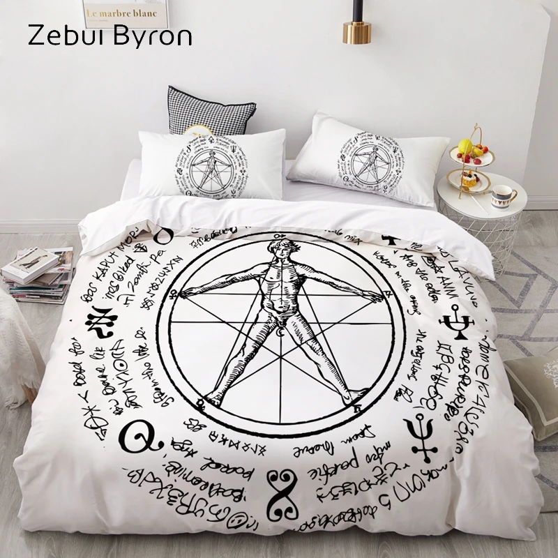 3D Duvet Cover Set Queen/King/Europe/Custom,luxury Bedding Set,Quilt/Blanket Cover Set,Bedclothes Boho moon,drop ship