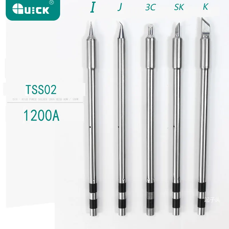 Быстрый TS1200A бессвинцовый Железный кончик паяльника ручка для сварки инструменты TSS02 Электрический паяльник головка