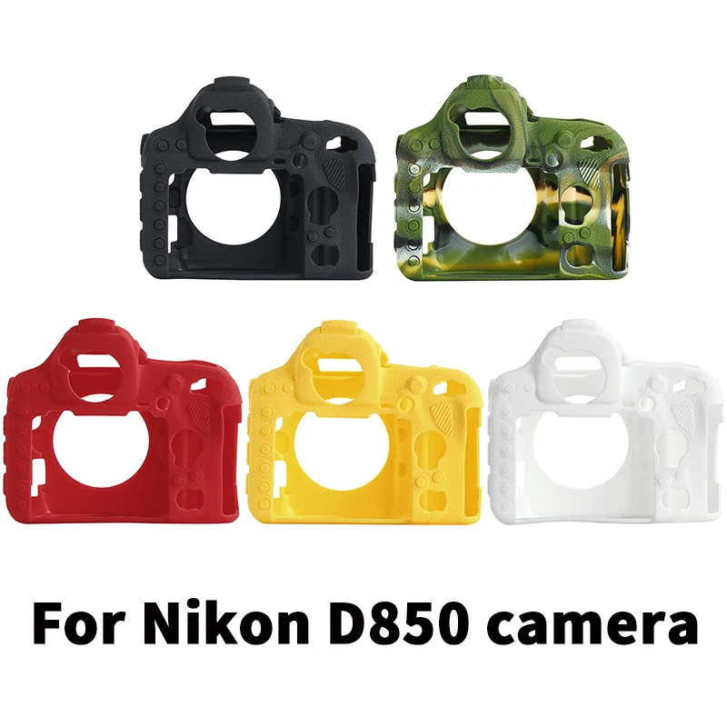 Qeento D850 SLR силиконовый легкий чехол для камеры Nikon черный Камуфляжный желтый