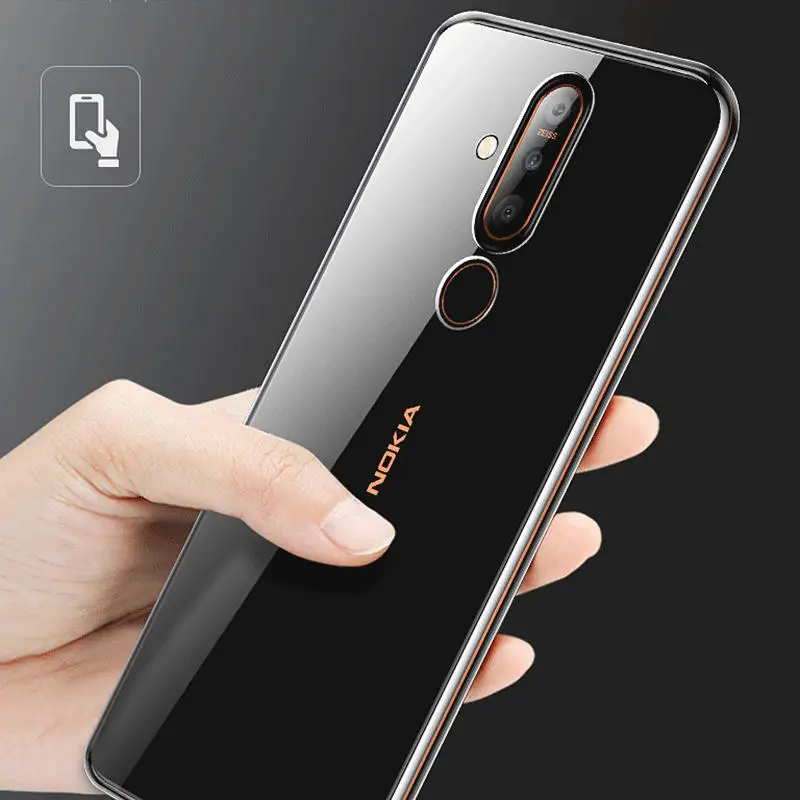 Чехол для Nokia 8 1 Plus силиконовый прозрачный чехол из ТПУ телефона X71 X 71 TA 1172 NokiaX71