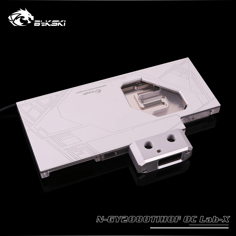 Bykski water Cooling block fit Galaxy RTX 2080TI HOF OC Lab,GPU Block with temperature display screen,N-GY2080TIHOFOCLab-X
