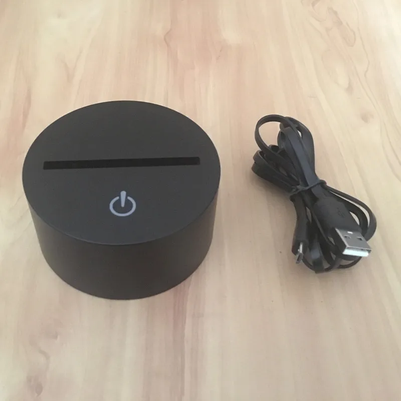 Прикосновение Любви 3D Красочные лампы USB экономии энергии градиент настольная
