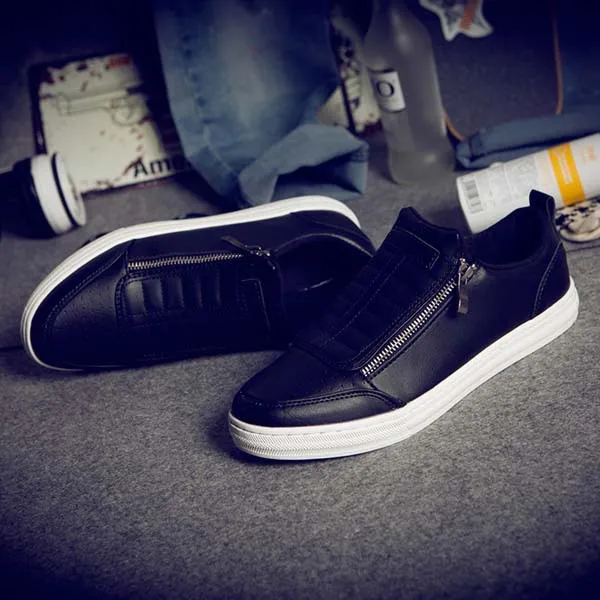 Новая осень/зима Мужская обувь PU Повседневная кожаная Для мужчин модные