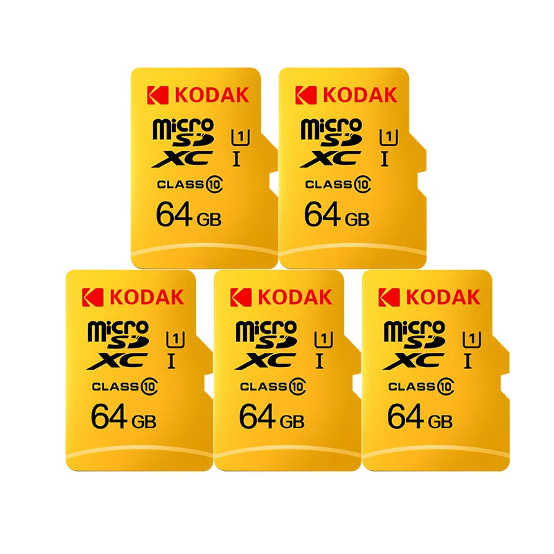 64GB 5 pieces Карта флеш-памяти KODAK U1 128 Гб 64 ГБ 32 ГБ 16 ГБ Micro SD карта tarjeta de высокоскоростная карта памяти MicroSD карта TF/SD карта класса 10 - Емкость: 64GB 5 pieces