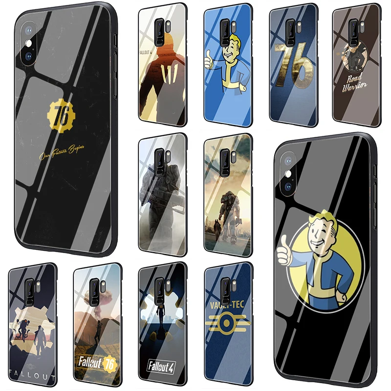 Fallout чехол для телефона из закаленного стекла Samsung Galaxy S7 Edge S8 S9 S10 Plus Note 8 9 A10 A20 A30 A40