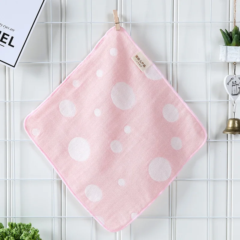 2 слоя жаккардовая хлопковое газовое детское полотенце для новорожденных