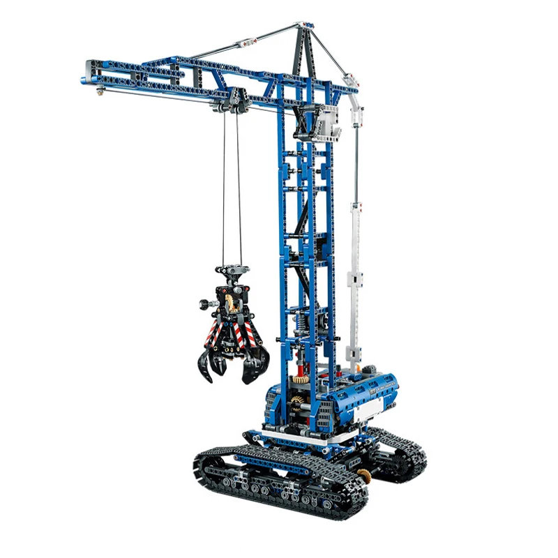 In Stock 20010 Technic Series Crawler Crane 1401pcs Building Blocks Model Bricks Kits with Electric Motors Power Functions 42042 | Игрушки и