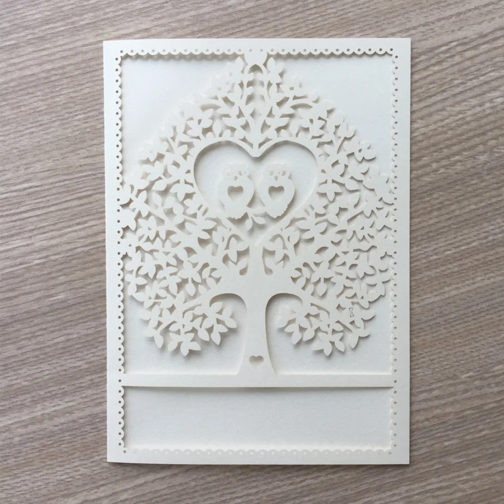 100 шт. жемчужные бумажные Пригласительные открытки на свадьбу день рождения