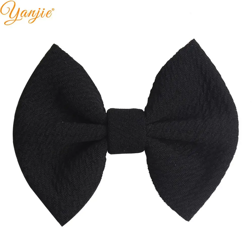 black 10 шт./лот однотонные бантики для волос 4 ''вафли Заколка-бабочка заколки для волос для женщин DIY Девушки аксессуары для волос для женщин вечерние Mujer - Цвет: black