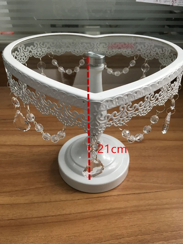 

New arrive heart cake stand cake plate fruit plate for wedding cake decorated European style
