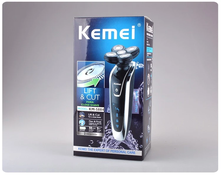 Kemei 3 in1 rechargeable electric shaver razor for men 5 Blade Washable shaving machine Face Care 5D Floating KM-5886 | Бытовая техника