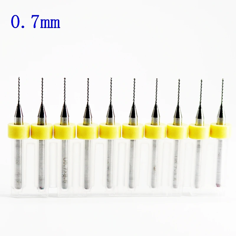 Твердосплавные фрезы для печатных плат набор мини дрели с ЧПУ 0 7 мм 10 шт.|drill kit|cnc