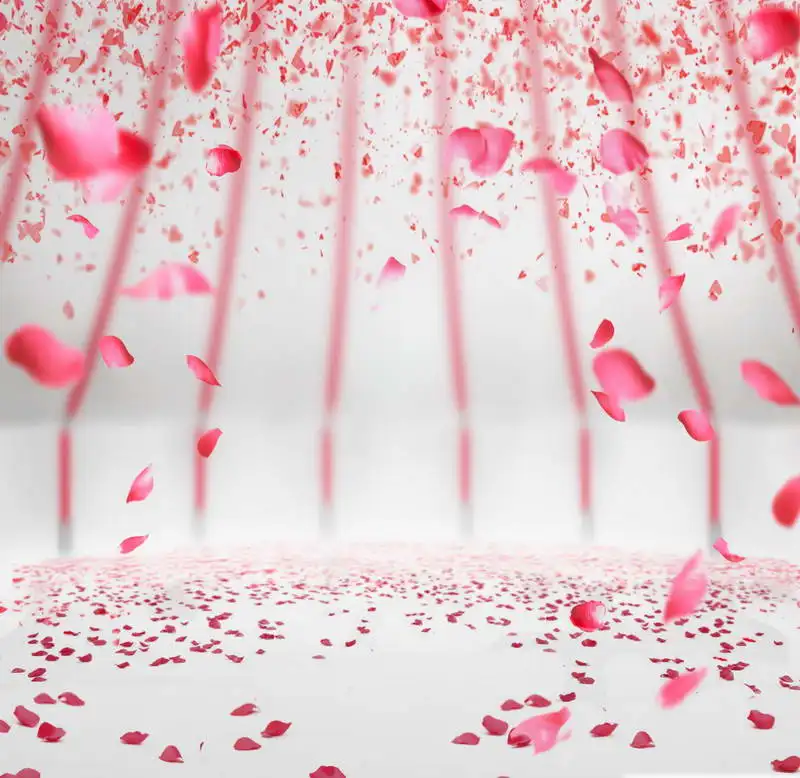 Фон для фотосъемки свадьбы из розовых цветовых лепестков TR Pink Flowers Petals, размером 5x7F, цифровой, для использования внутри помещения в фотостудии, возможность заказа на изготовление по индивидуальному размеру.