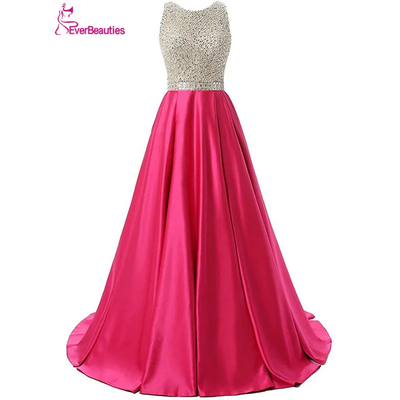 Женское атласное платье с открытой спиной Элегантное Длинное Платье до пола