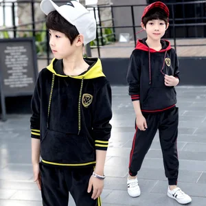 Детская одежда, костюм для мальчиков, новая детская одежда для девочек, Осенний вельветовый комплект из 2 предметов с длинными рукавами, 10 золотых цветов