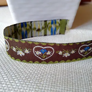 2 coffee love 16 стилей, новинка,, 5/8 дюймов(16 мм x 5 ярдов), плетеная жаккардовая из полиэстера лента с любовью, часы в форме якоря, узор для ошейника собаки - Цвет: 2 coffee love
