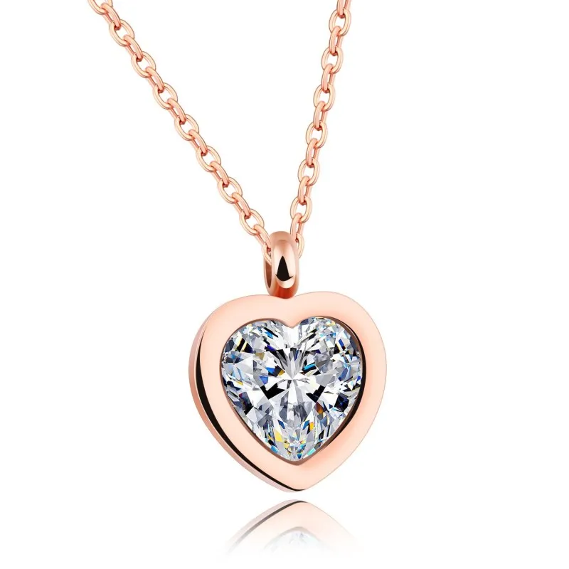 Blingbling ожерелье с кристаллами I Love You ожерелья кулоном для влюбленных сердце в
