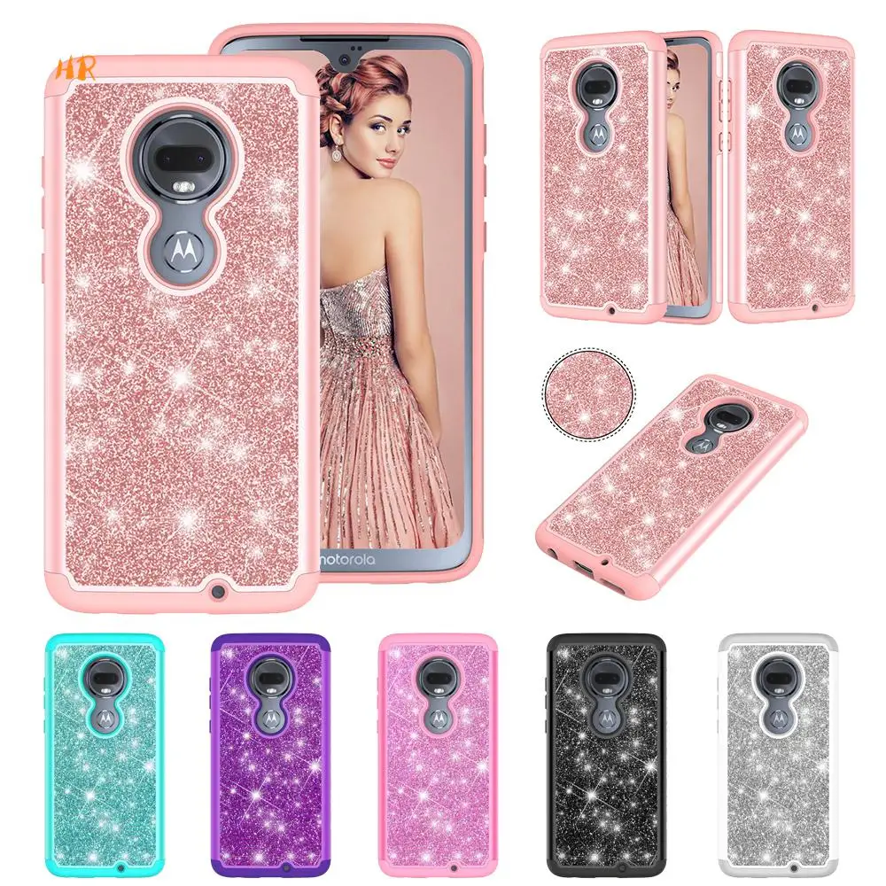 Shinning Glitter Cases For Motorola Moto G7 Power Play Plus CaseMotorola Z4 Case Silicon TPU Capa Fundas |