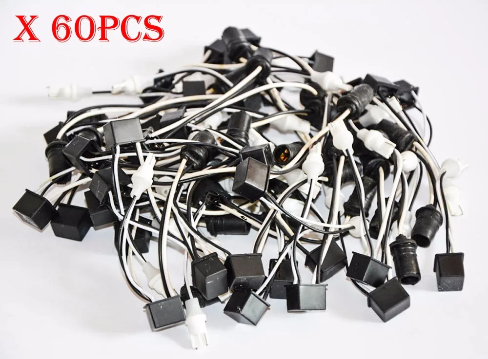 60 шт. светодиодный светодиодные лампы T10 T15 194 W5W 168 921|power led|power adapterpower wire |