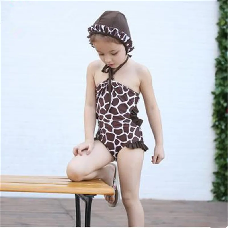 Сексуальный детский цельный купальник лето 2016 клетчатый Купальник для девочек