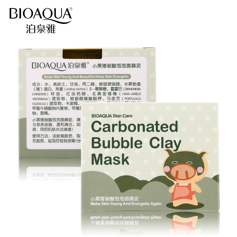 Бренд BIOAQUA уход за кожей Маленькая свинья кислородные пузырьки карбонат Грязевая