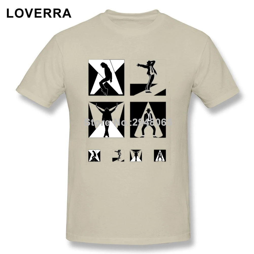 Хлопковая футболка Майкл Джексон Триллер Для мужчин короткий рукав негабаритных