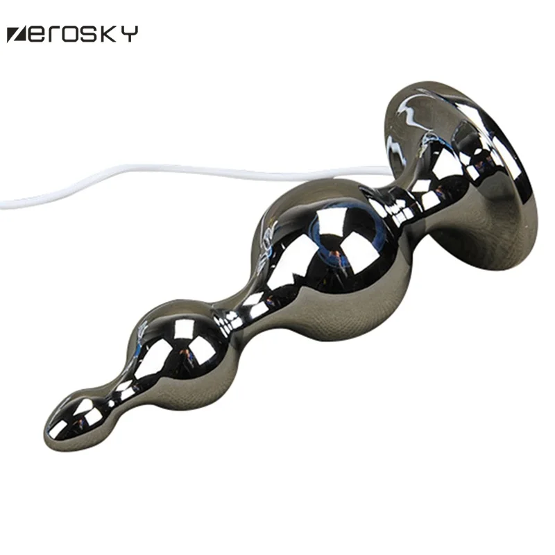 Электрошоковый кабель питания Анальная пробка стимуляция массажем интимные