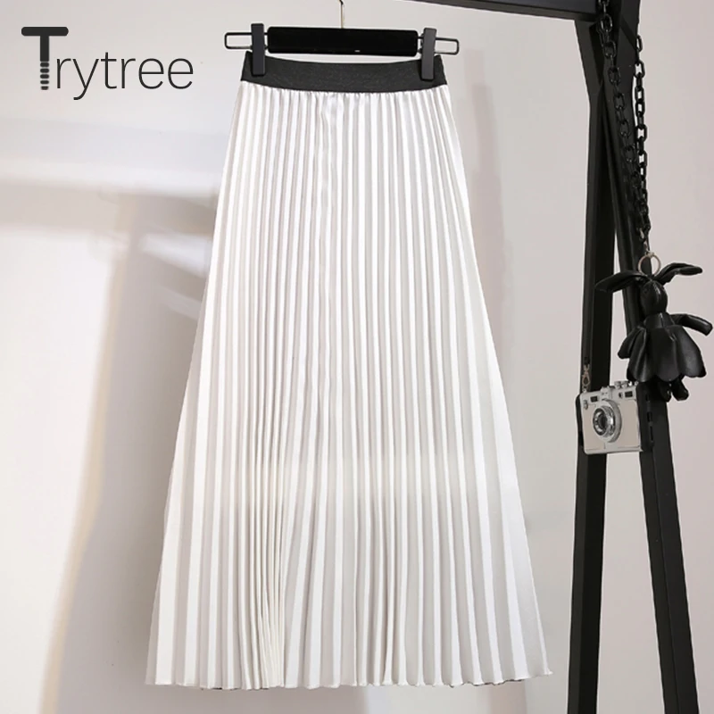 Trytree/весенне летний женский костюм из двух предметов повседневные Топы + юбка топ