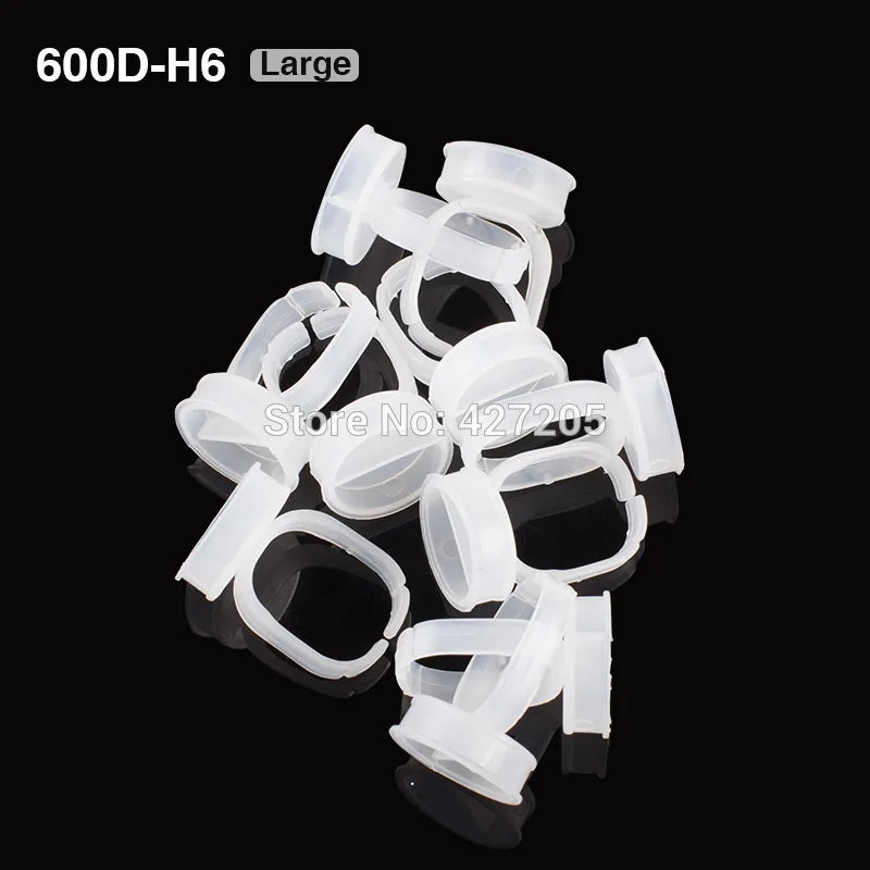 

50pcs/lot Large Size Disposable Glue Holder Rings Eyebrow Makeup Tattoo Pigments Well Holder Tools Free Shipping