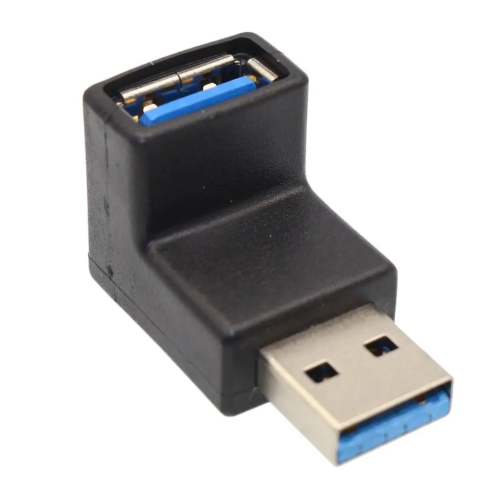 Адаптер EastVita 2 шт. с углом 90 градусов L образной формы USB 3 0 штекер A Female M/F Micro черный