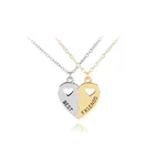Детское колье с подвеской в виде сердца, 2,7 см х 2,9 см