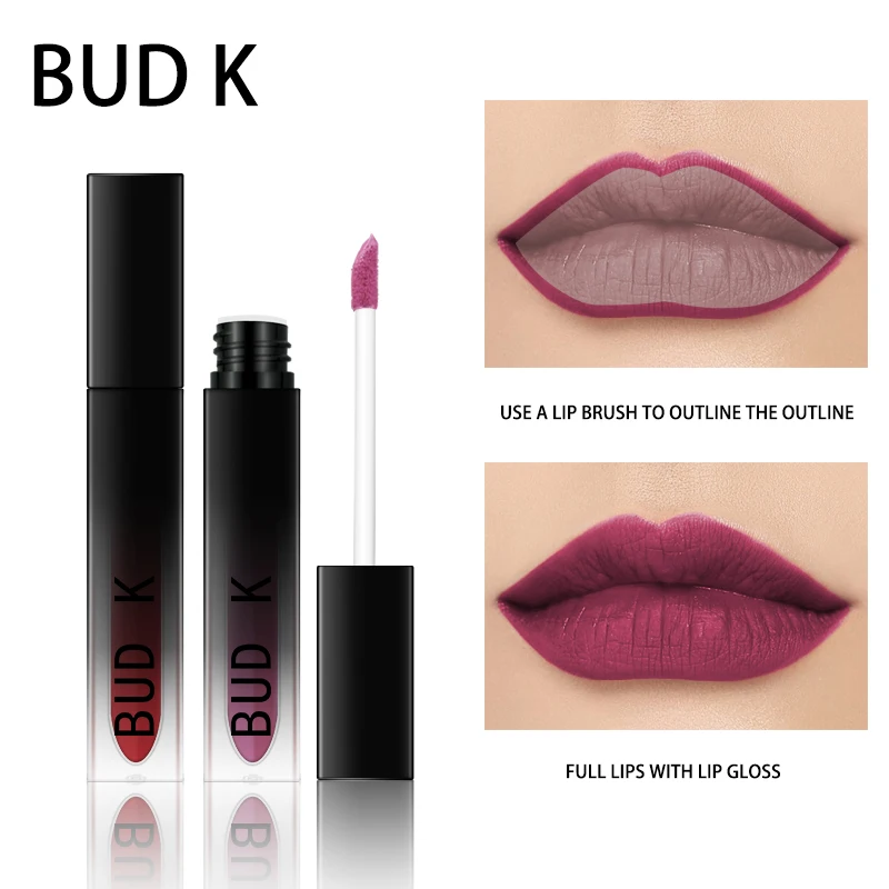 

20 color Matte Liquid Lipstick lasting Waterproof Makeup Red lips Tint cosmetic Moisturizer Cream Sexy Silky Nude lip stick