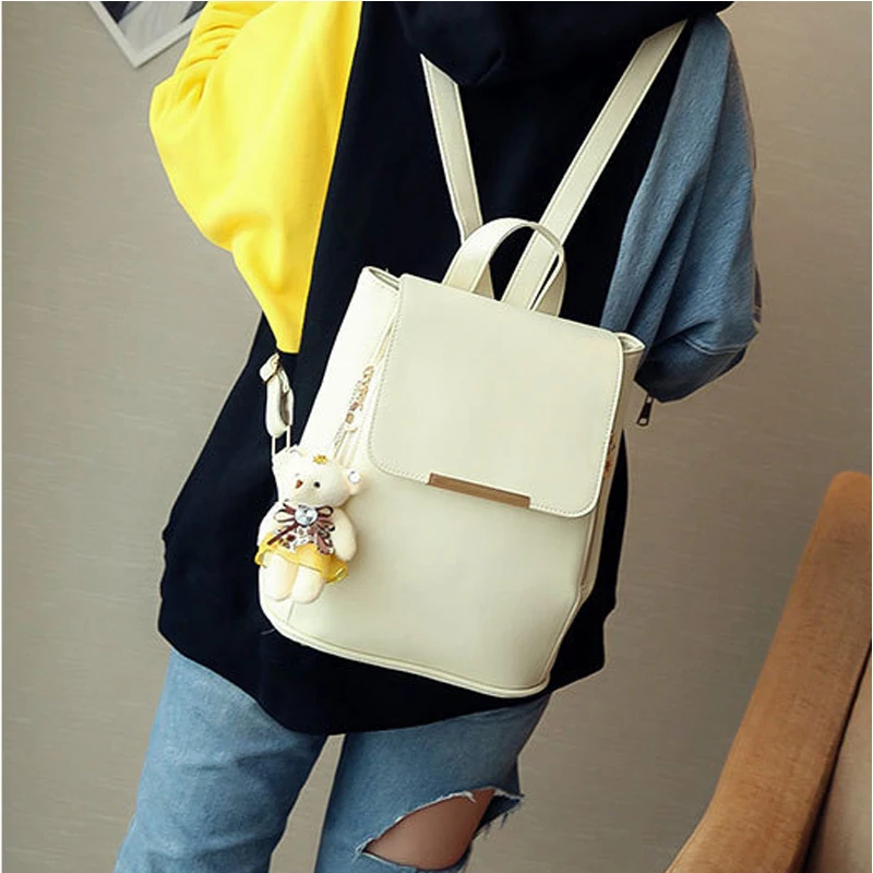 Simhalf Мода 4 шт./компл. из искусственной кожи Для женщин рюкзак для отдыха Школьные