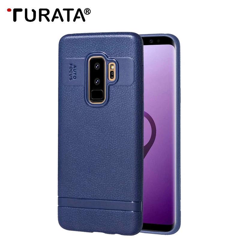 Силиконовый противоударный чехол Turata из зернистой кожи для samsung Galaxy S7/S7 Edge/S8/S8