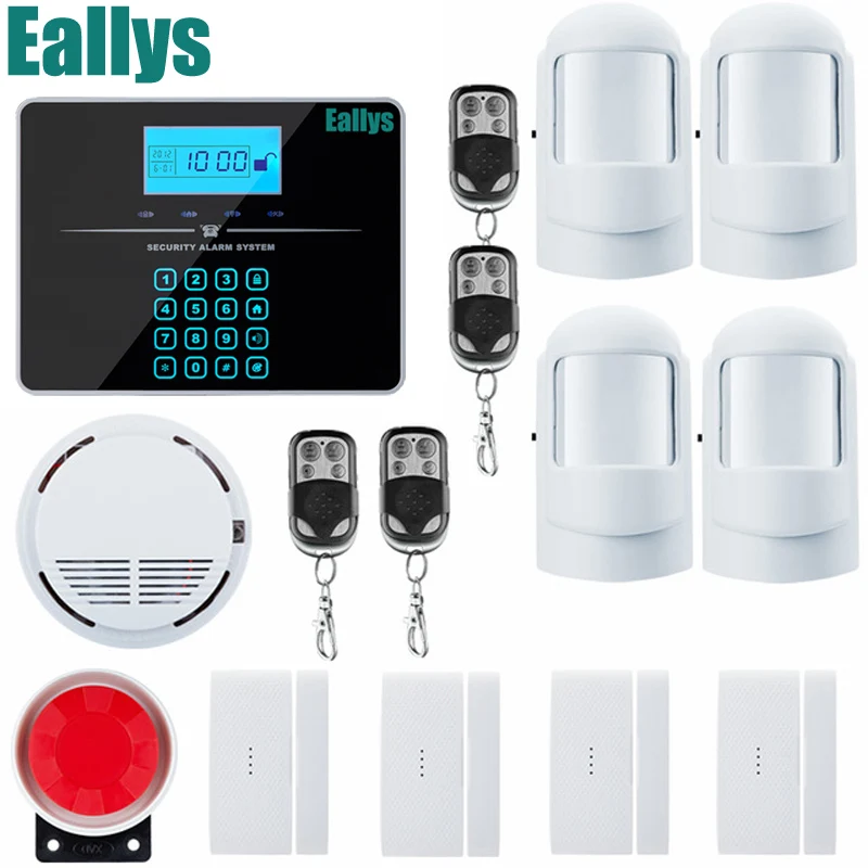 Система охранной сигнализации с цветным ЖК дисплеем Android IOS приложение GSM умный